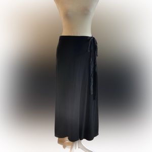 Beautiful People Black Knit Wrap Skirt